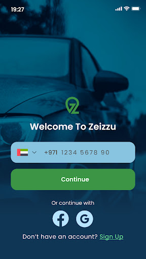 Android application Zeizzu Your Trusted Driver screenshort