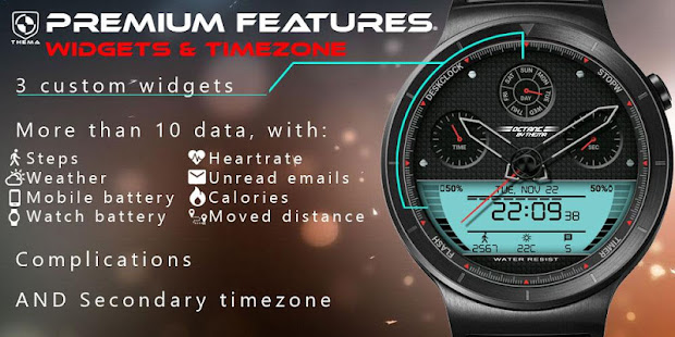 Octane Watch Face & Clock Widget Varies with device APK screenshots 6