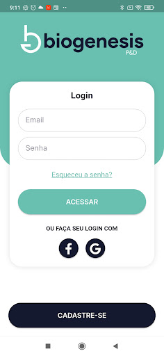 Android application Biogenesis Insumos screenshort