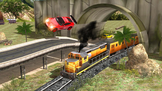 Train Vs Car Racing 2 Player  screenshots 3