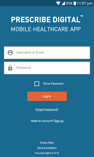 Android application Prescribe Digital MHC screenshort