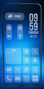 تطبيق Liquid Glass Icon Pack مهكر 5