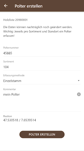 Android application MobiPolter screenshort