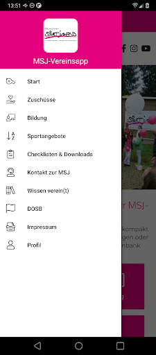 MSJ-Vereinsapp Screen 3