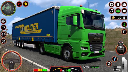 camión de carga euro juego 3d