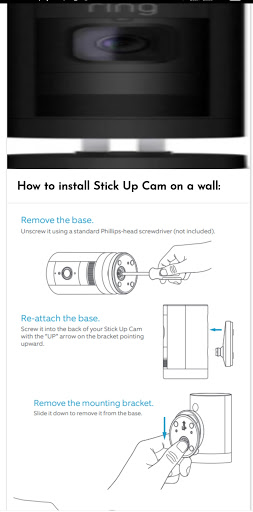 Ring StickUp Cam Battery guide Screen 3