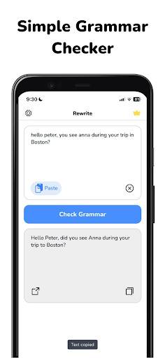 Rewrite: Grammar Check Screen 2