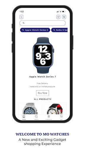 Android application MO WATCHES screenshort