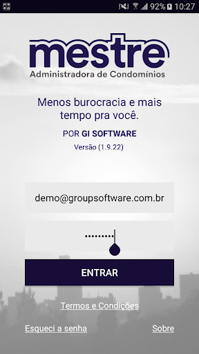 Android application Mestre Adm screenshort