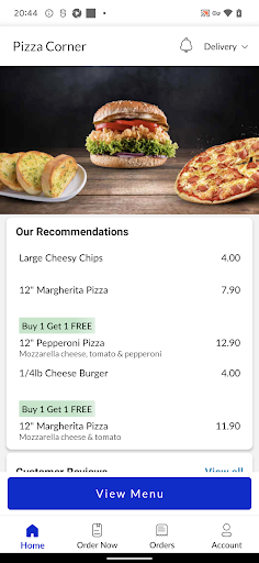 Pizza Corner Screen 2