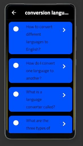 conversion language Screen 2