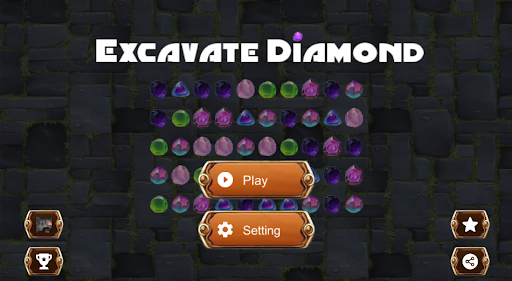 Android application Excavate Diamond screenshort