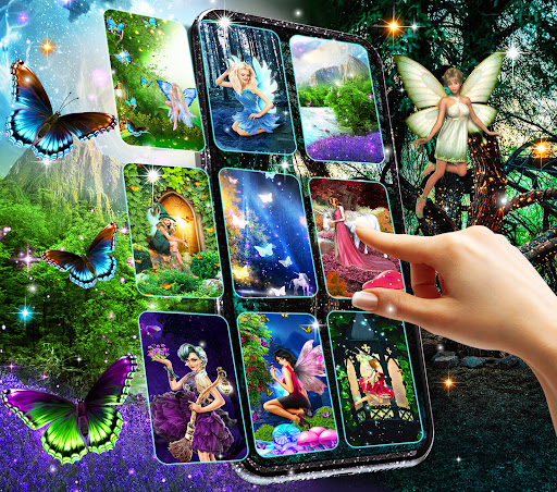 Android application Magical forest live wallpaper screenshort