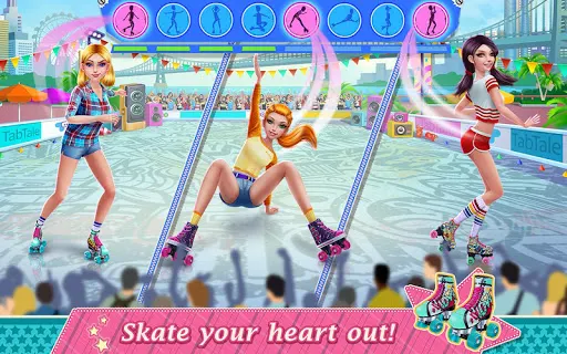Roller Skating Girls Screenshot 2
