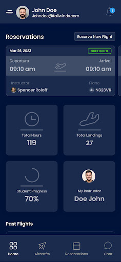 Fly with Tailwinds Screen 2