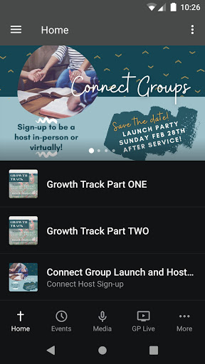Android application Grace Point Northwest screenshort