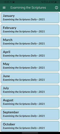 Examining the Scriptures Daily Screen 2