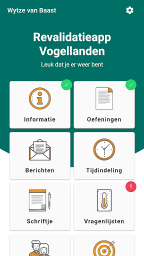 Revalidatie App Vogellanden Screen 2