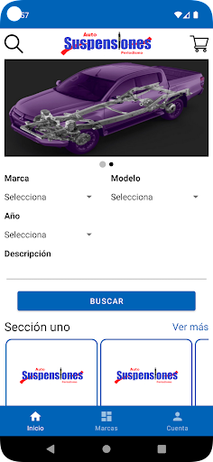 Android application AutoSuspensiones screenshort