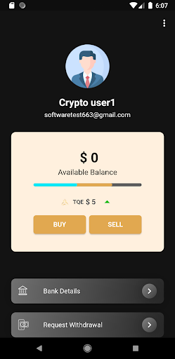 Trinetwork Wallet App Screen 2