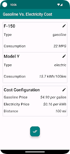 Gasoline Vs. Electricity Cost