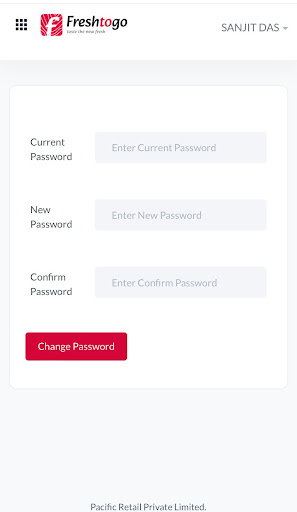 Android application Freshtogo Partner screenshort