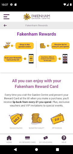 Fakenham Reward Card Screen 3