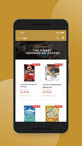 Kapal Api Store Screen 2