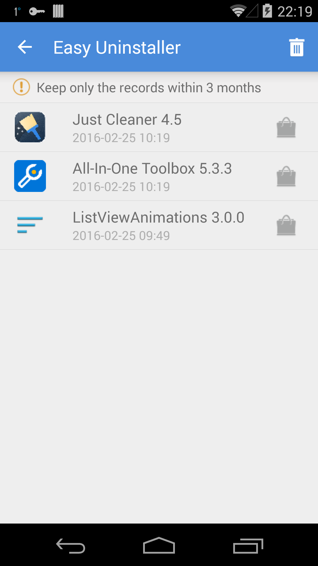 Android application Easy Uninstaller App Uninstall screenshort