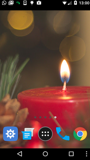 christmas candle wallpaper Screen 2