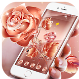 Rose Gold Glitter Elegant Theme icon