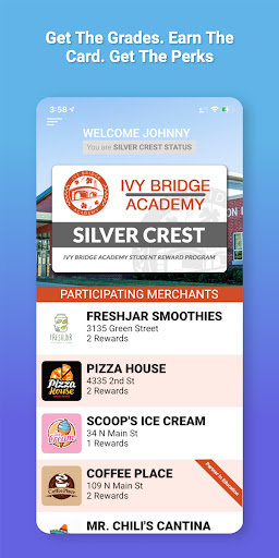 Android application StudyCard - Student Rewards screenshort