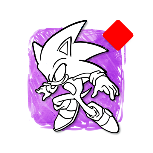 How to draw Darkspine Sonic step by step 