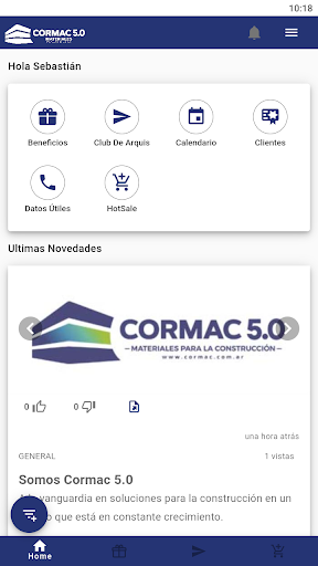 Android application Cormac 5.0 screenshort