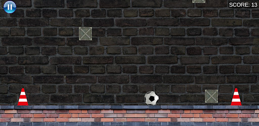 Android application soccer ball roll screenshort