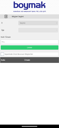 Boymak B2B Screen 2