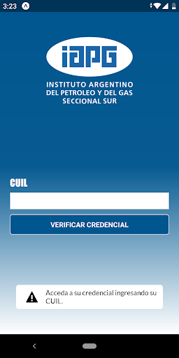 Android application IAPG Credencial ECD screenshort