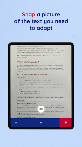 Screenshot of MYdys - aid for dyslexia