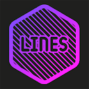 Lines Hexa - Neon Icon Pack
