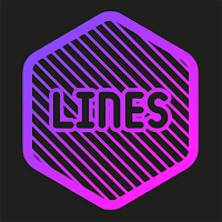 Lines Hexa - Neon Icon Pack