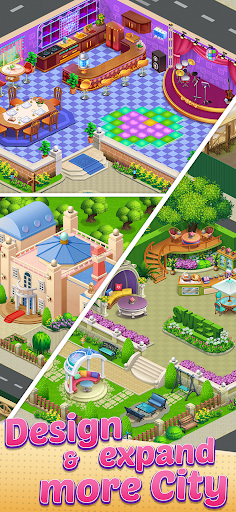 Merge City - Decor Mansion - Puzzle - games