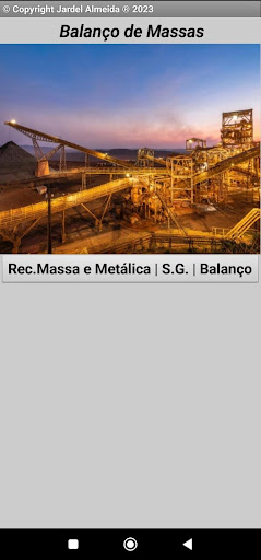 Android application Balanço de Massas de Bolso screenshort