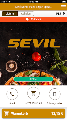 Android application Sevil Döner screenshort