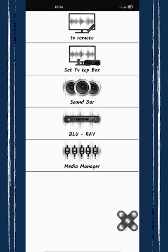 Android application Universal Remote for all SONY screenshort