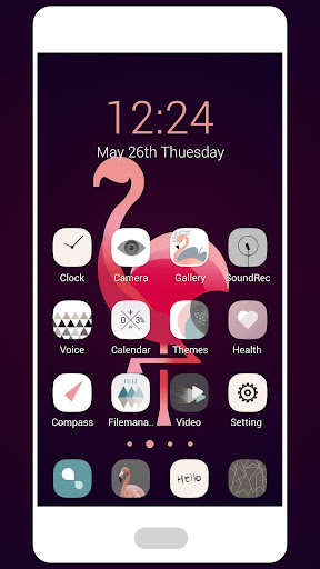 Android application Flamingo Icon Pack screenshort