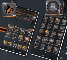 screenshot of Simple Black Launcher Theme