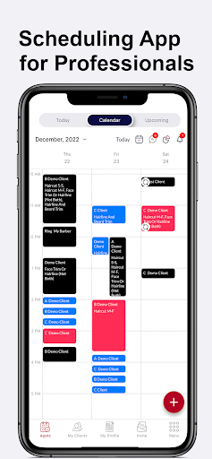 Android application Ring My Barber: Booking App screenshort