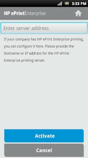 HP ePrint Enterprise (service) Screenshot