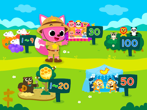 Screenshot of Pinkfong Numbers Zoo: Kid Math