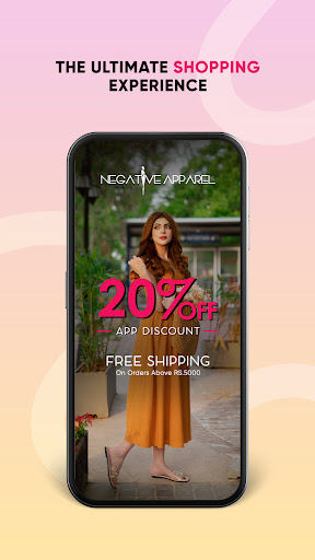 Android application Negative Apparel - Shopping screenshort